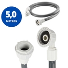 Mangueira Entrada Água Máquina De Lavar Cinza | Kaztec - 5m